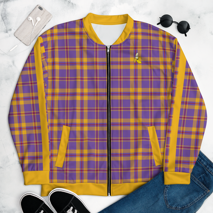Plaid Unisex Bomber Jacket