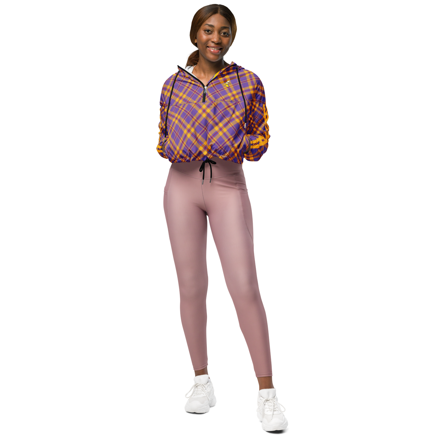 Plaid Women’s cropped windbreaker