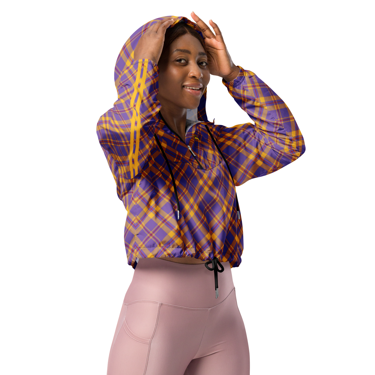 Plaid Women’s cropped windbreaker