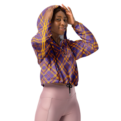 Plaid Women’s cropped windbreaker