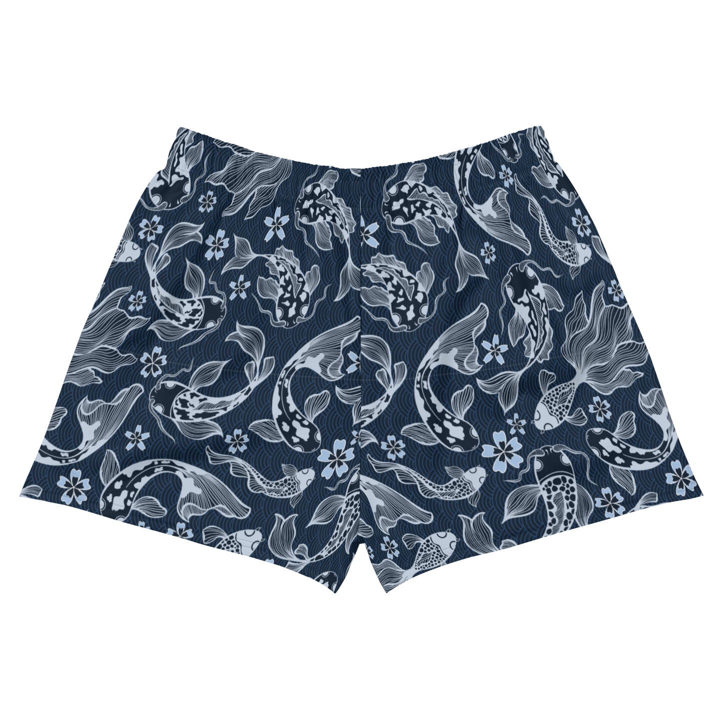 Blue Koi Unisex Athletic Shorts