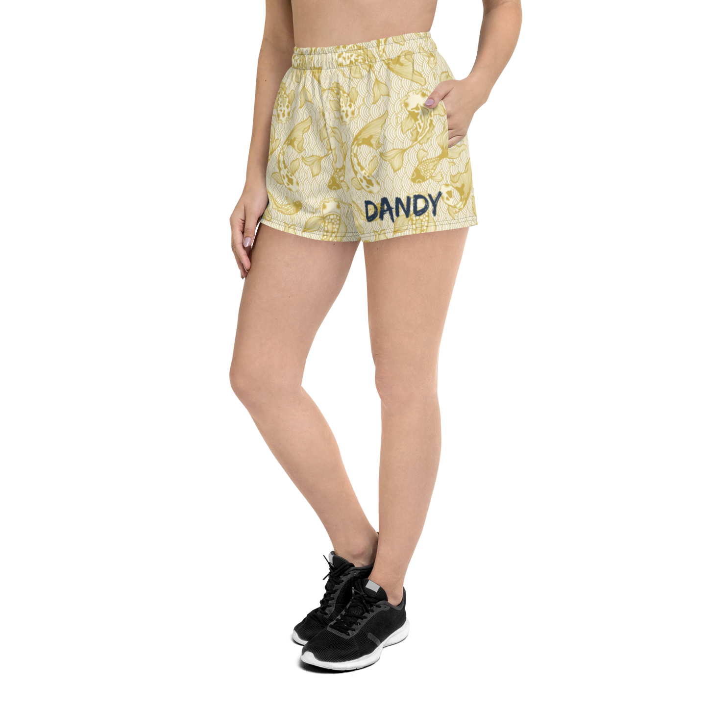 Gold Koi Unisex Athletic Shorts