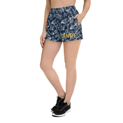 Blue Koi Unisex Athletic Shorts