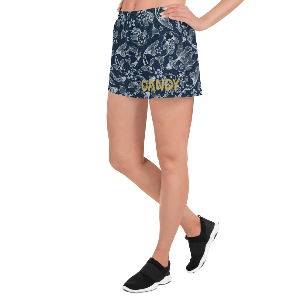 Blue Koi Unisex Athletic Shorts