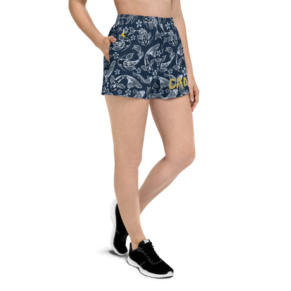 Blue Koi Unisex Athletic Shorts
