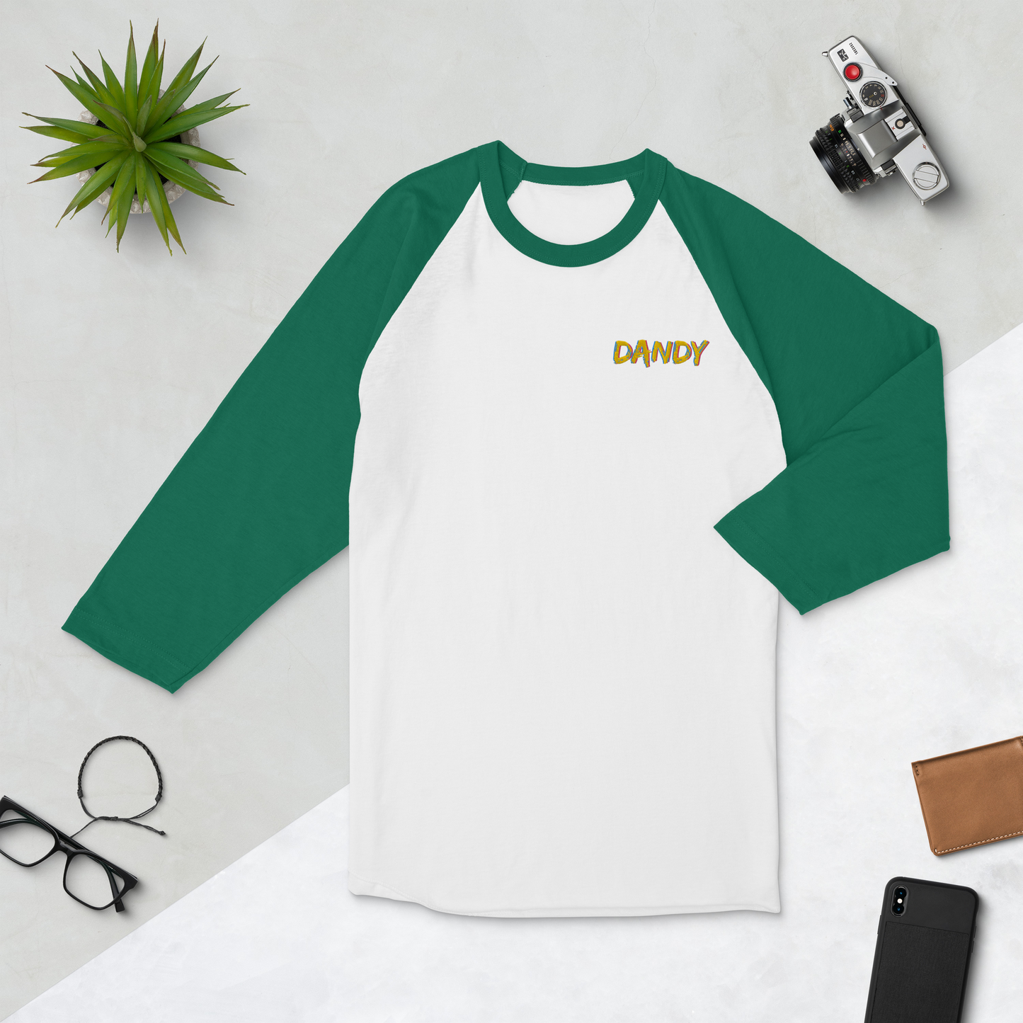 Dandy 3/4 sleeve raglan shirt
