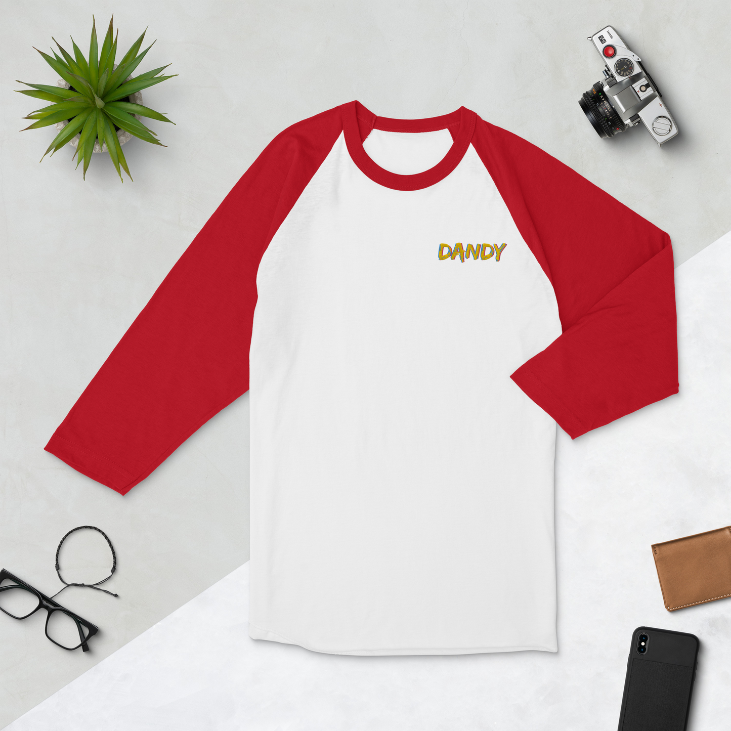 Dandy 3/4 sleeve raglan shirt